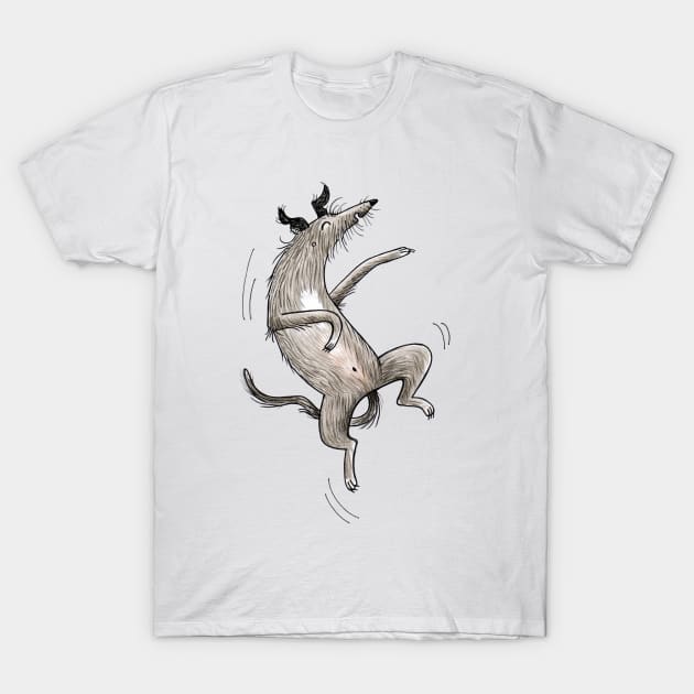 Scottish Deerhound - Irish Wolfhound T-Shirt by JunieMond